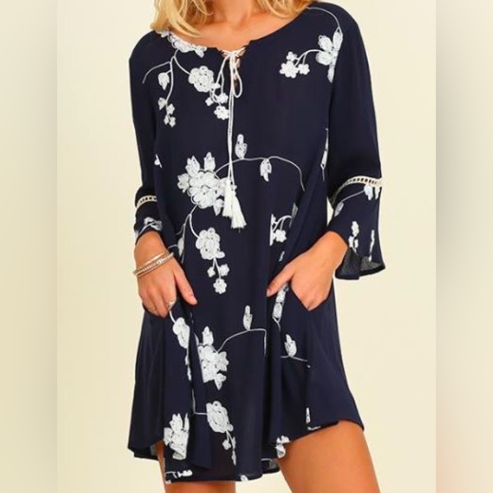 NWT Umgee Navy Tunic Dress